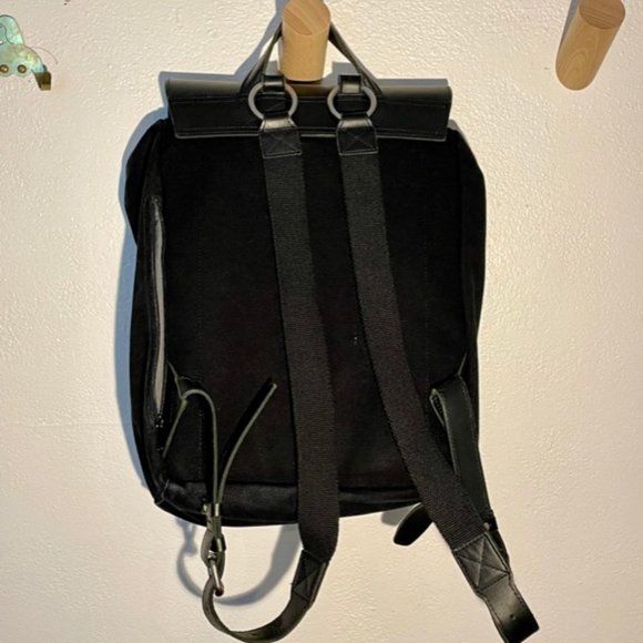 Sandqvist canvas & leather back pack main image 4